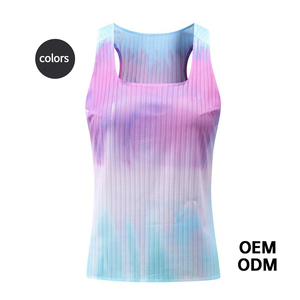 Camiseta Deportiva Personalizada de Secado Rápido para Maratón, Camiseta Deportiva Transpirable de Malla sin Costuras para Gimnasio, Camiseta sin Mangas para Mujer - Product Image 4