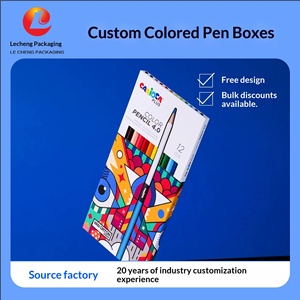Cajas Impresas Personalizadas para Bolígrafos, Acuarelas, Lápices, Crayones y Tizas - Product Image 3