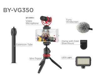 BOYA BY-VG350 Ultimate Smartphone Video Kit for Youtuber Vlogger - Product Image 2