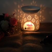 Brûleur à cire en céramique Brûleurs d'huile assortis Chauffe-cire Aromathérapie Photophore Bougie Diffuseur parfumé Décor de chambre à coucher