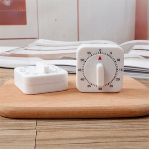 60 Minutes Kitchen <strong>Timer</strong> Count Down Alarm Reminder White Square Mechanical <strong>Timer</strong> for Kitchen - Product Image 4