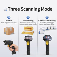 Escáner de Códigos de Barras 2D Xincode, Lector de Códigos QR USB, Pistola Escaneadora de Códigos de Barras CMOS, Escáneres de Códigos de Barras Inalámbricos Portátiles para Supermercados