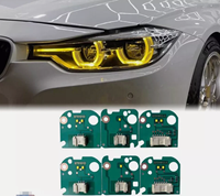 63117419615 63117419610 Kit de Módulos de Luces LED de Circulación Diurna Amarillo Limón para BMW Serie 3 2015-2018 F30 F35