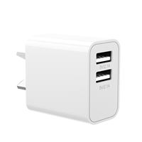 Avustralya Fişi PD Çift USB Girişli Hızlı Şarj Cihazı 5V 2.1A Çıkış Güç Adaptörü Dizüstü Bilgisayar Android Akıllı Telefon Kamera Kulaklık OTP için