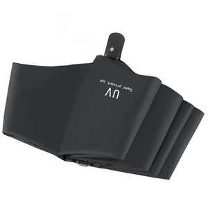 Parapluie de protection solaire promotionnel personnalisé, anti-UV, pliable en trois sections, semi-automatique, pour vélo et voiture, avec logo - Product Image 3