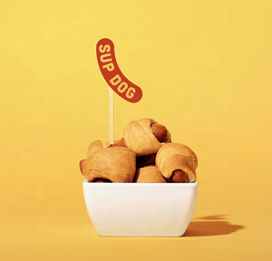 Одноразовый дизайн гамбургера, логотип гамбургера, флаг, палочка, пищевая этикетка для украшения - Product Image 2