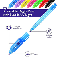 Ventes directes d'usine en plastique UV stylo à lumière invisible batterie de protection de l'environnement led marqueur d'inspection de billets de banque