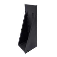 Plaque d'angle optique en alliage d'aluminium anodisé noir de haute précision série LSZJ, support de montage à 90 degrés, optique 0,02 mm