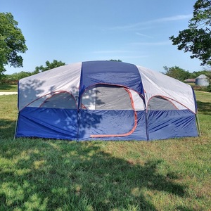 275x425 Summer Outdoor Camping Civil Air Defense Double Layer Rainproof Mosquito Camouflage Leisure Family <strong>Tent</strong> Custom - Product Image 3