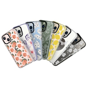Funda para iPhone <span class=keywords><strong>14</strong></span> Pro Max 13 12 <span class=keywords><strong>11</strong></span> púrpura TPE a prueba de golpes con diseños de flores rosas, funda para teléfono móvil a prueba de golpes - Product Image 2
