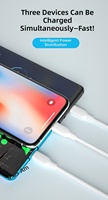 Câble de transfert et de charge 3 en 1 PVC 1,2 m OEM ODM 3A, câble USB, câble de charge rapide, câble de données pour iPhone, pour Samsung