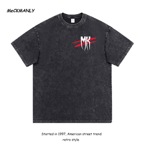 Camisetas personalizadas Logo Streetwear Oversized Heavy Cotton Men's Graphic High Quality Unisex - Product Image 2