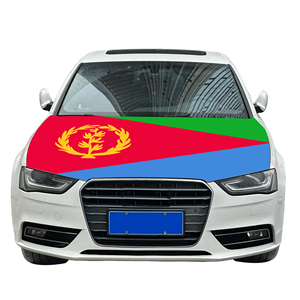 Housse de capot de voiture nationale abordable, drapeau de l'Érythrée, housse de moteur de voiture, drapeau, vente directe d'usine, tissu en polyester - Product Image 6