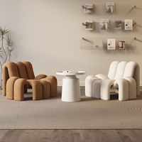 Nordischer Stil Spinnen-Sofa Sessel – Umweltfreundlicher, mit Schwamm gefüllter Designer-Loungesessel für kleine Wohnungen, Hotels und Wohnzimmer