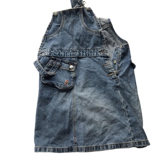 <span class=keywords><strong>Prix</strong></span> d'usine Ballots de vêtements d'<span class=keywords><strong>occasion</strong></span> été utilisé dames Denim <span class=keywords><strong>Jumper</strong></span> robe en gros robe femme - Product Image 4