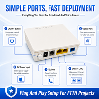 HG8120C Mini GPON ONU XPON ONT 1GE 1FE 1POTS FTTH Módem Router de Fibra Óptica