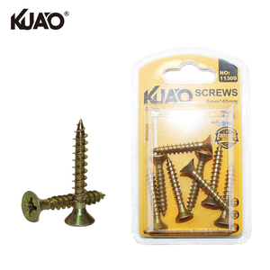 Paquete de tornillos para contrachapado y MDF, para <span class=keywords><strong>trabajos</strong></span> de contratistas, con cabeza de acero galvanizado en caliente, 6*40MM, 8 unidades - Product Image 1