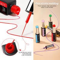 Kit de Suministros para Uñas con Esmalte en Gel de Marca Propia AS, 24 Colores en Botella, Colección de Esmalte en Gel UV, Barniz Nude, Delineador en Gel, Set de Arte para Uñas
