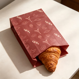 Bolsa de Papel Reciclable de Lujo para Alimentos, con Relieve, Laminación Mate, Material de Papel Grueso, Bolsa de Regalo para el Día de la Madre - Product Image 3