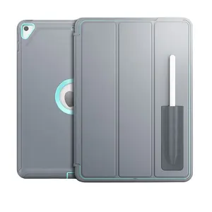 เคสหนังพับได้สำหรับ iPad 10.2 2020 2019 2021 Air 3 Pro 10.5 2019 10นิ้วฝาครอบอัจฉริยะแท็บเล็ตพร้อมที่ใส่ดินสอ