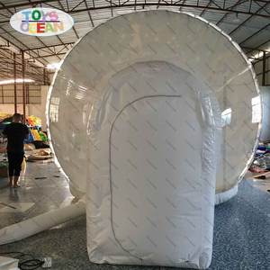 대형 크리스마스 장식 투명 에어 벌룬 스노우 글로브 크리스마스 스노우 볼 포토 부스 - Product Image 5