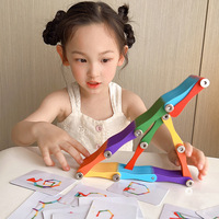 Blocs de puzzle en bois d'inspiration Montessori jouets de jeu cognitif de couleur éducatifs précoces pour les enfants