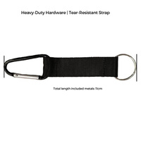 Produsen Guangzhou Dompet Lipat Tiga Pria Bahan Oxford Taktis Anti Maling dengan Carabiner, Dompet Perjalanan EDC untuk Olahraga Luar Ruangan, Logo Dapat Disesuaikan