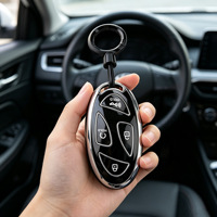 Compatible avec les accessoires de coque de clé Hyundai, convient pour Elanrtra Sonata Ioniq Santa Fe Santa Cruz KONA Tucson, étui de clé en TPU