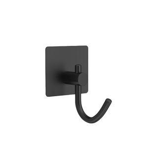 Crochets muraux métalliques minimalistes autocollants – Porte-manteaux noirs, argentés, dorés, design rond et carré pour rangement de vêtements - Product Image 6