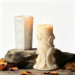 New Ideas Unique Silicone Molds 3D Cylinder Scented Candle Silicone Mould for Candle Making Handmade Aromatherapy Candles Soaps - Product Image 2