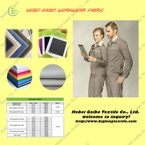 Tela Transpirable de Mezcla Tejida para Ropa de Trabajo, Material Ecológico con Certificación BCI, Tela de Poliéster y Algodón - Product Image 4