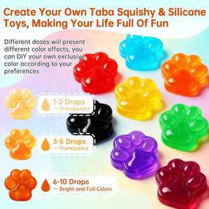 Pigmento de Silicona para Hacer Juguetes Blandos y Moldes de Silicona, Tinte Líquido Lavable para Niños y Niñas, Principiantes y Manualidades Familiares - Product Image 4