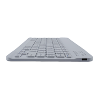 Nouveau clavier tablette sans fil compact rechargeable Tasso Slim Mini en plastique avec touches multimédia et interface Type-C pour