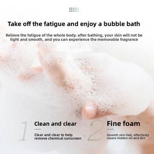 Ensemble cadeau <span class=keywords><strong>de</strong></span> pompe à <span class=keywords><strong>mousse</strong></span> à étiquette privée, gel <span class=keywords><strong>douche</strong></span> hydratant parfumé au citron et à la rose - Product Image 2