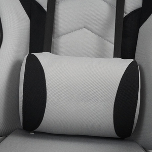 Chaise de <span class=keywords><strong>jeu</strong></span> de course de style premium Pro Series OEM Racing <span class=keywords><strong>Pc</strong></span> Stuhl, chaise de bureau pivotante inclinable multi-positions à dossier haut, grise - Product Image 4