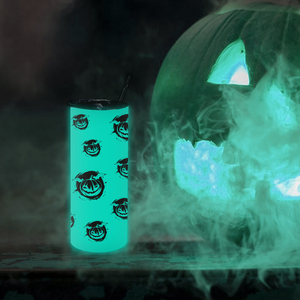 Customized <strong>Halloween</strong> <strong>Cup</strong> Printed 304 Stainless Steel Double Wall Green Blue Glow-in-dark Printing Decal 20 oz Tumbler In-Stock - Product Image 2
