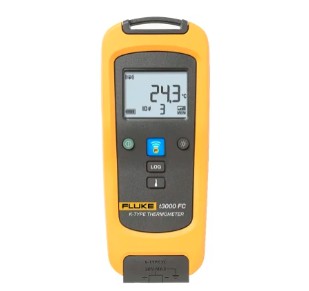For T3000 FC Wireless K-Type Temperature Module Thermometer with Data Logging LCD Touch Screen IP42 20m Range
