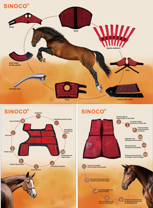 Coussinets de luminothérapie rouge certifiés CE pour équitation, instruments vétérinaires, thérapie équine, appareil pour chevaux utilisé pour le cou, le dos et le ventre - Product Image 2