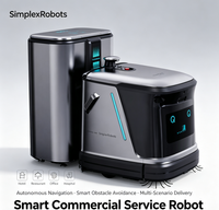Robot de nettoyage commercial IA performant, balayage, lavage, aspiration, autonettoyage et évitement intelligent des obstacles pour hôtels et centres commerciaux