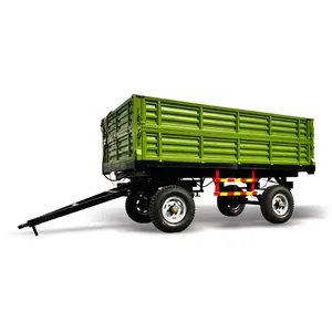 Small Dual Axle Agricultural Tractor Dump Truck Multi-Purpose Farm Trailers