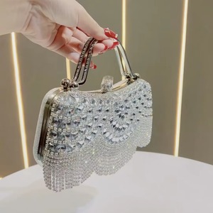 Bolso de noche brillante para mujer, elegante bolso de fiesta para damas, bolso de diseñador para mujer, bolso cruzado brillante para exteriores. - Product Image 3