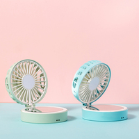 IMYCOO USB Miroir Ventilateur De Refroidissement Portable Petite Main USB Mini Ventilateur refroidisseur d'air rechargeable mini ventilateur