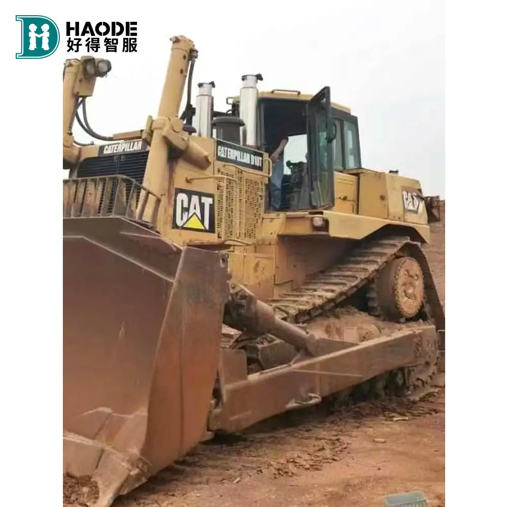 Haode sử dụng mèo d10t Xe ủi đất 66 tấn 580 HP ban đầu được sử dụng Caterpillar Crawler dozers máy ủi