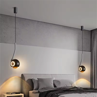 Escaliers d'éclairage de luxe Led Pendentifs modernes Lustres d'éclairage créatifs