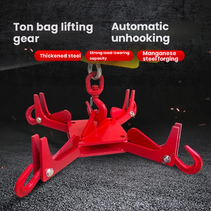 Gancho Desmontable Automático para Bolsas de Tonelada, Gancho de Elevación para Montacargas, Gancho Cruzado de 2 Toneladas y 3 Toneladas, Acero Aleado y Nailon - Product Image 5