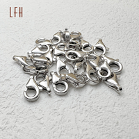 Bijoux en or véritable 18k, bijoux de bricolage en or massif 18k, fermoir mousqueton, fermeture, différentes tailles disponibles