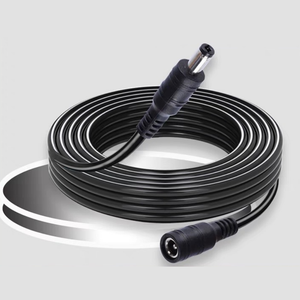 Kabel Daya DC 2-Pin 5.5x2.1mm 5/12/24V 22AWG Male-to-Male/Male-to-Female IP55 2A 5m untuk Peralatan Rumah Tangga - Product Image 5