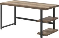 Escritorio de ordenador moderno Escritorio de oficina en casa con estantes de almacenamiento mesa de juegos de estudio de escritura para sala de estar dormitorio embalaje de pedido por correo