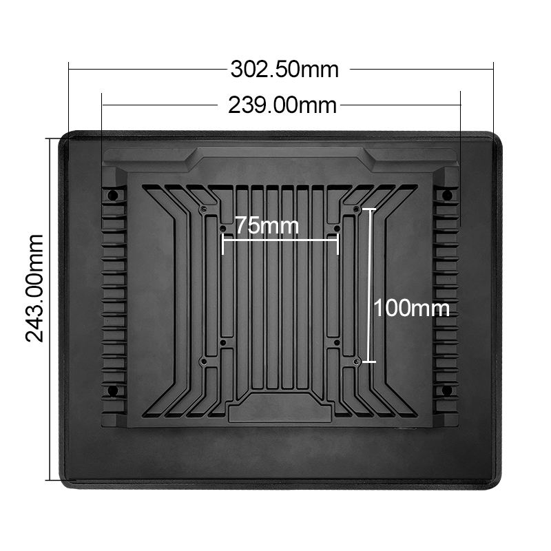 New 12 Inch USB/VGA/DVI Capacitive Touchscreen 1024*768 TFT LCD Display Industrial POS Monitor for Business