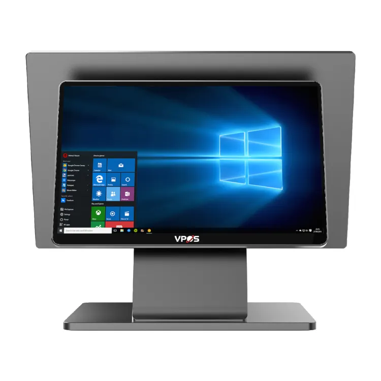 15.6 inç dokunmatik ekran yazarkasa POS sistemi toptan alüminyum alaşım kabuk hepsi bir Windows Pos terminali makinesi